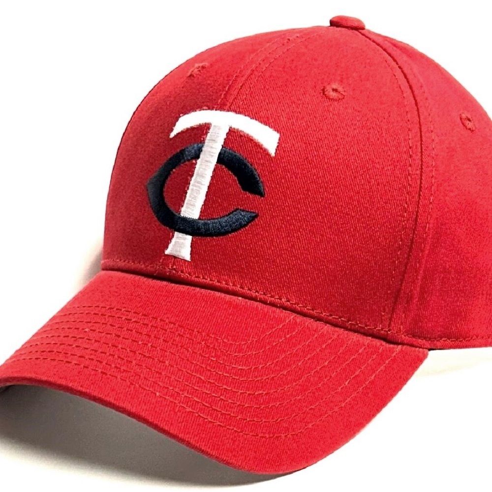 Cap Mens, red and White Hat with TC Logo